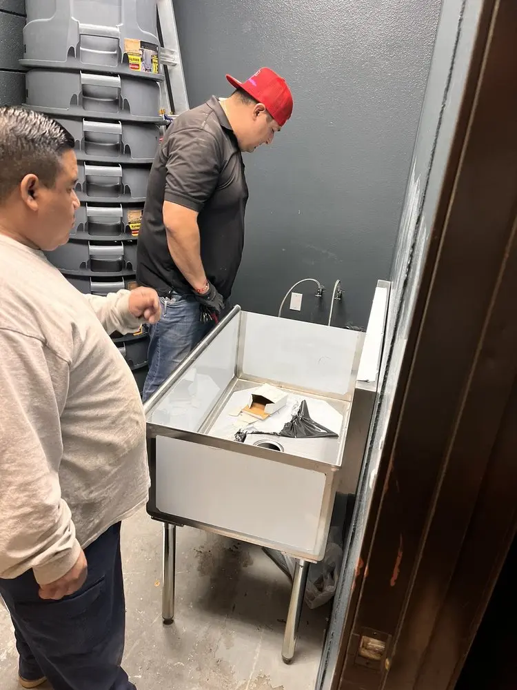 Commercial plumbing and sink installation in Copperfield